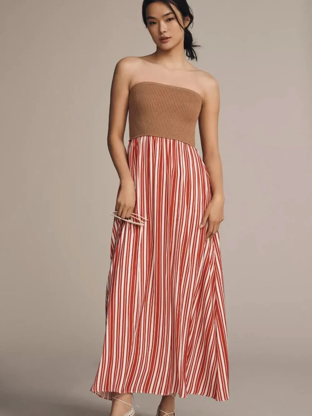 NWT Anthropologie Thea Twofer Sweater Maxi Dress: Strapless Edition S - Picture 1 of 13